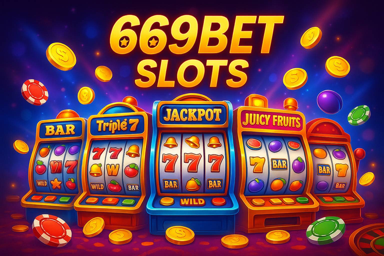 Explore o mundo das slot machines no 669BET Casino
